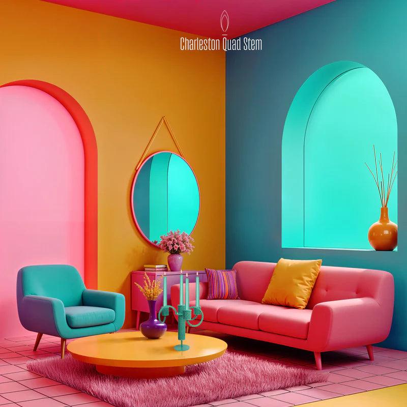 Charleston Quad Stem - Candelabro 4 Fuochi