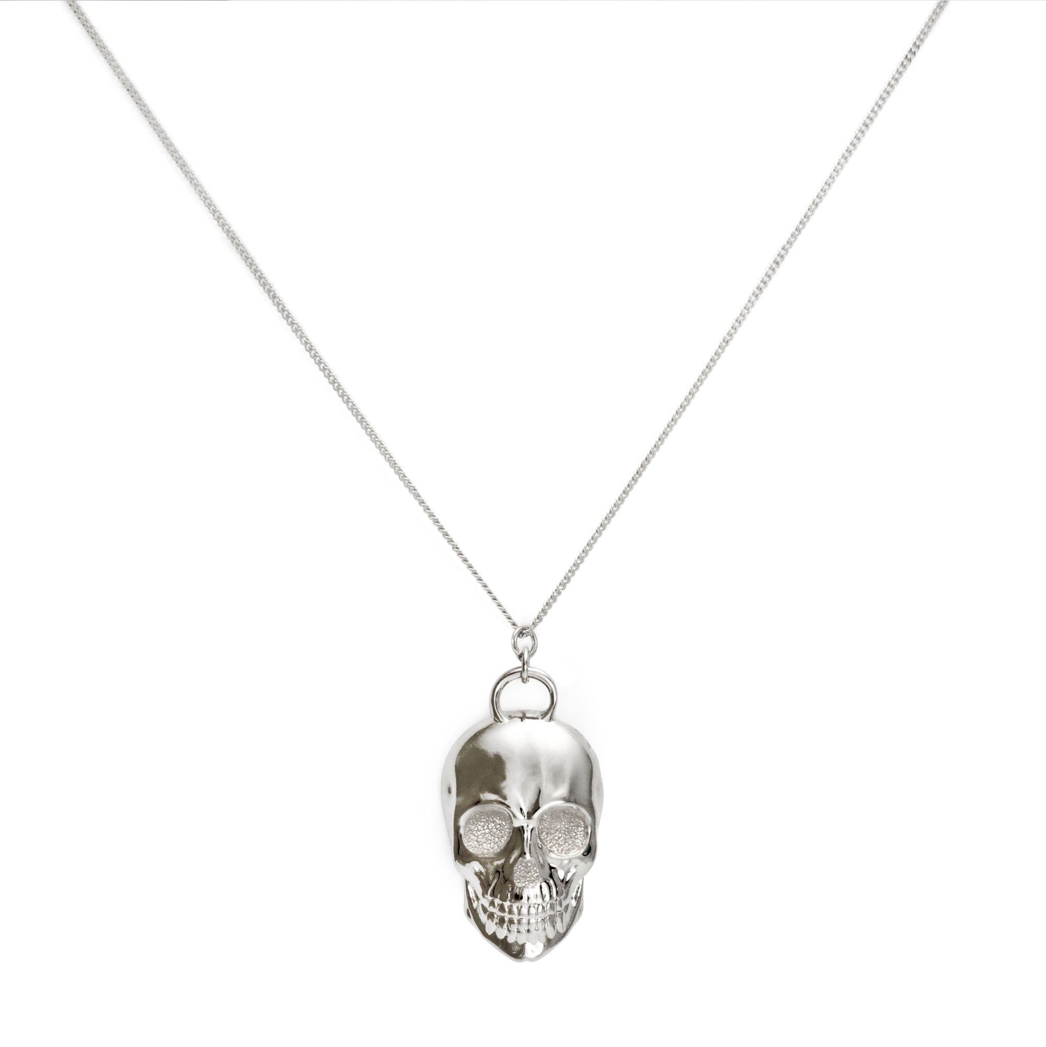 Noär - ciondolo con teschio diamantato