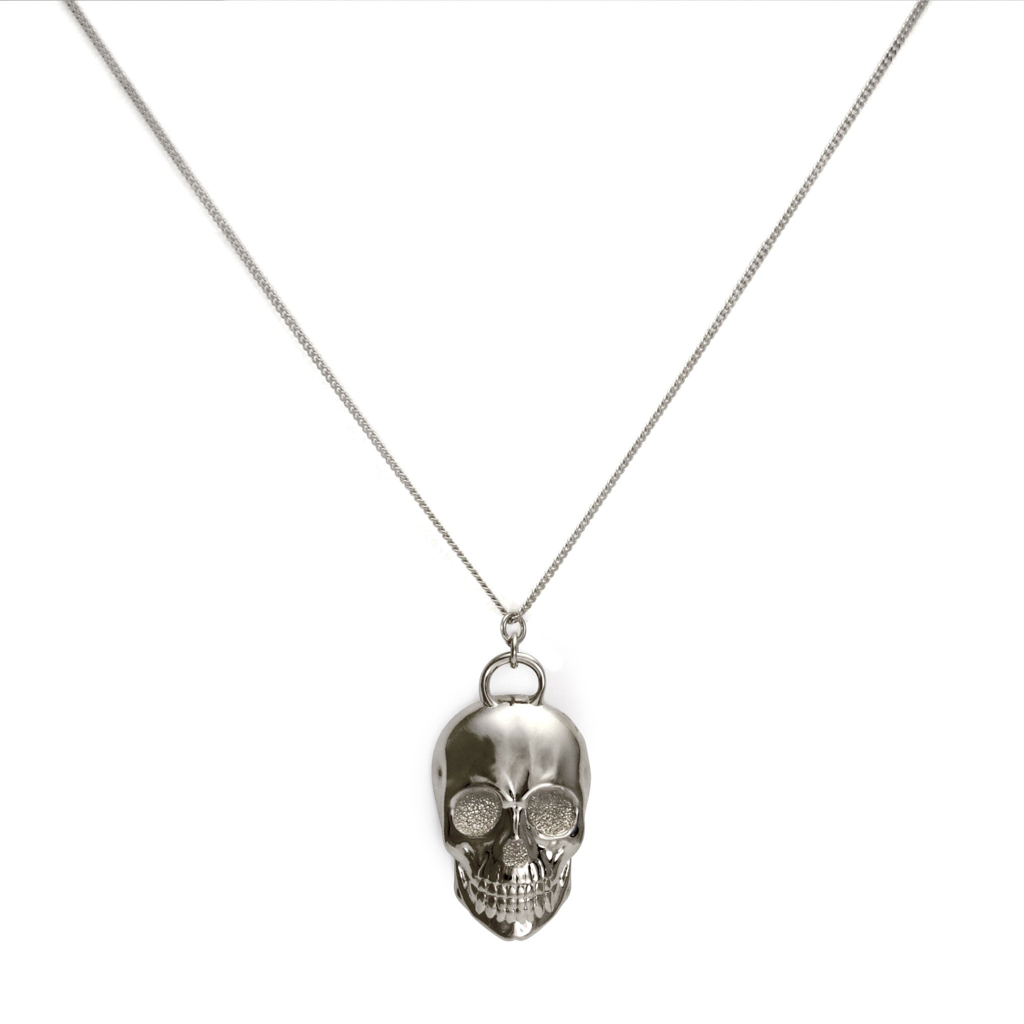 Noär - ciondolo con teschio diamantato