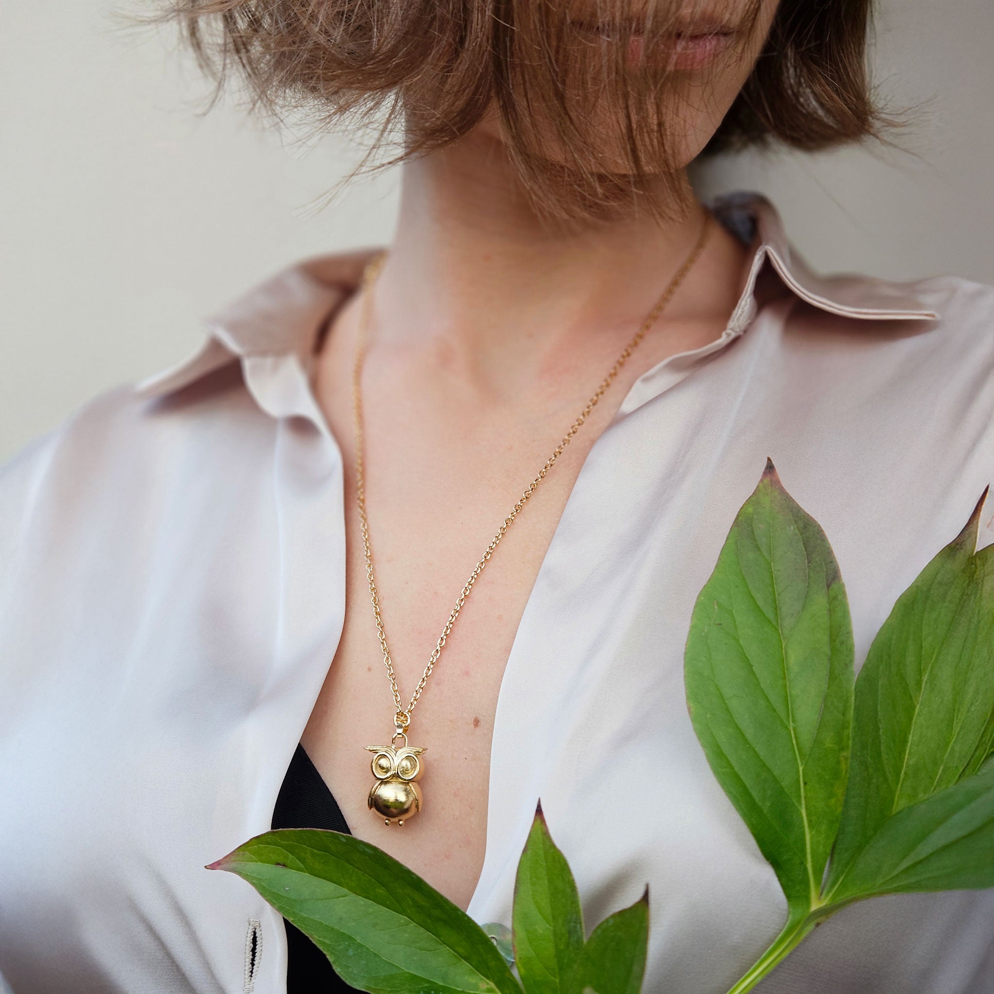 Bubo Virgy - ciondolo con gufo grande