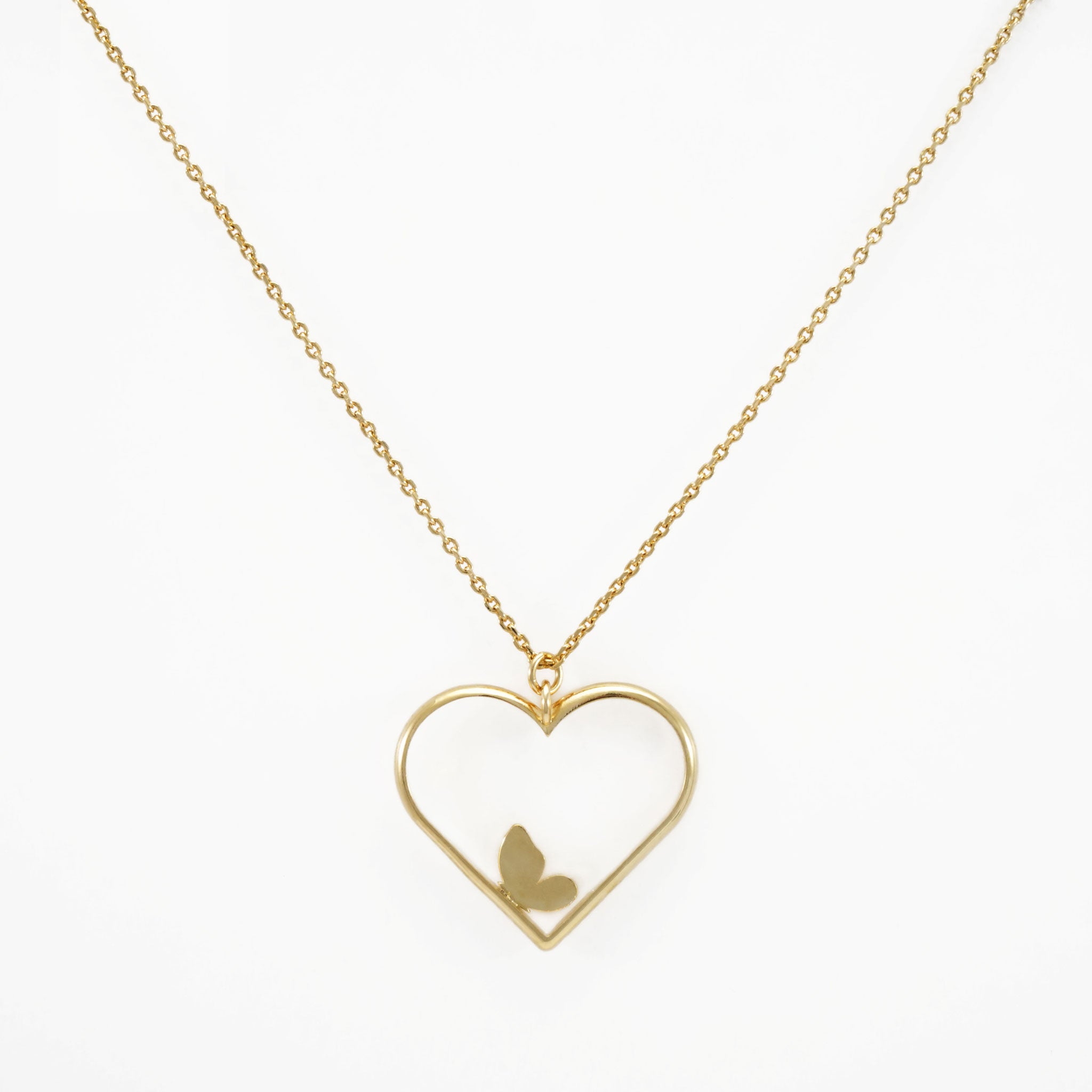 WW0069 Butterfly Love Big - ciondolo con farfalla
