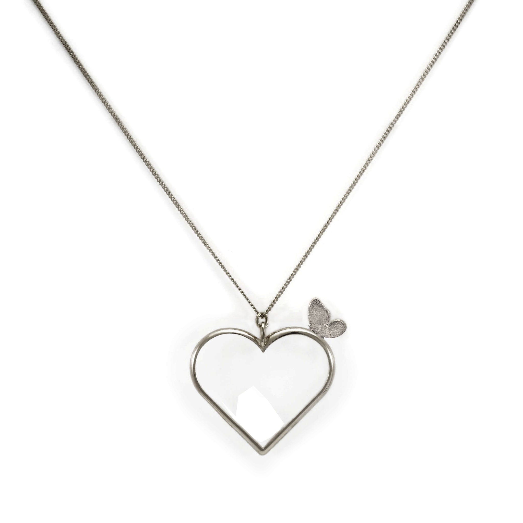 Butterfly Love Big - ciondolo con farfalla diamantata