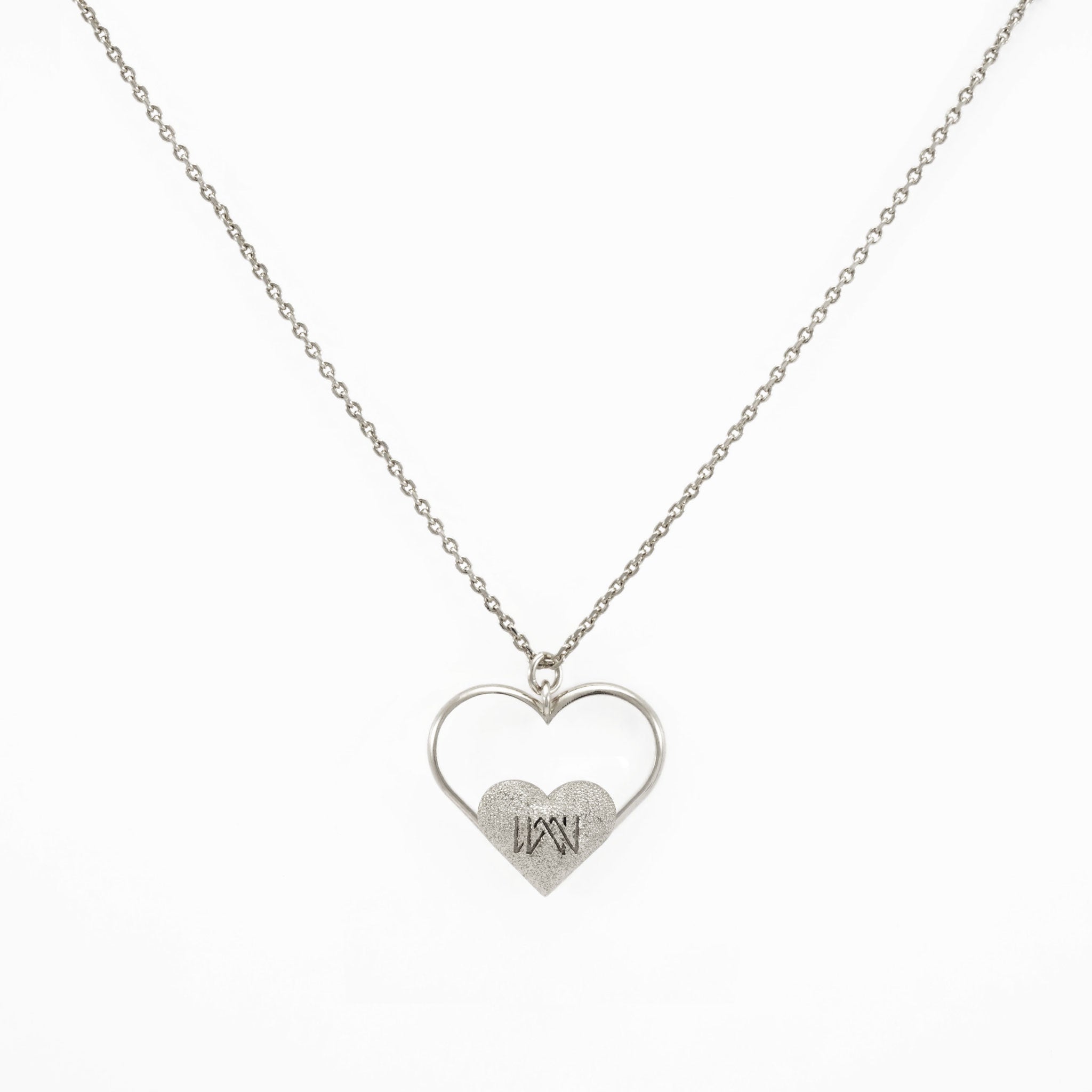 Wiwa Love - ciondolo con cuore piccolo con logo