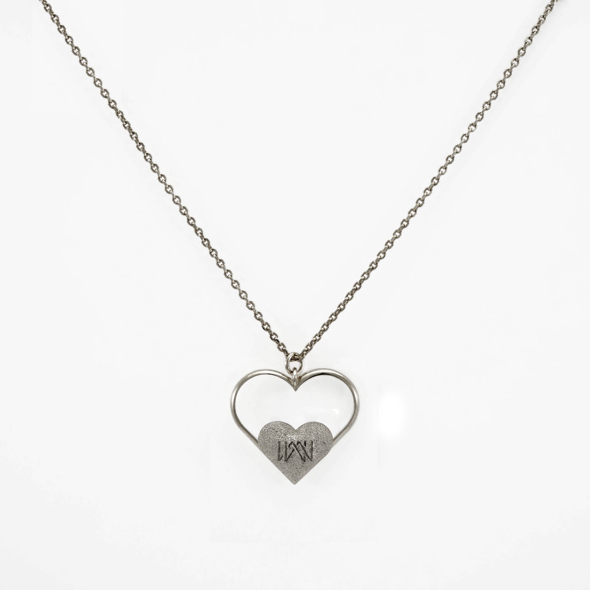 Wiwa Love - ciondolo con cuore piccolo con logo