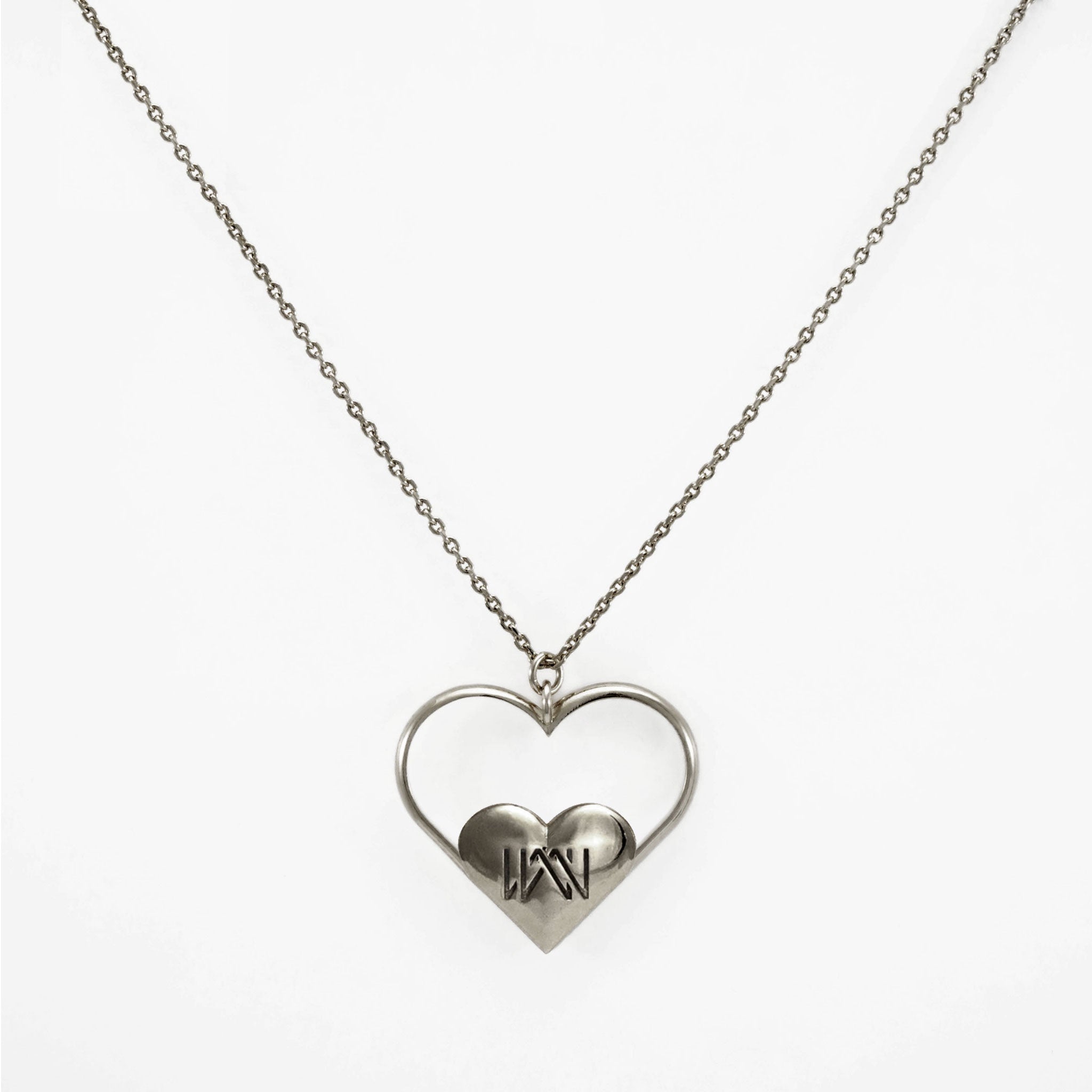 Wiwa Love - ciondolo con cuore grande con logo