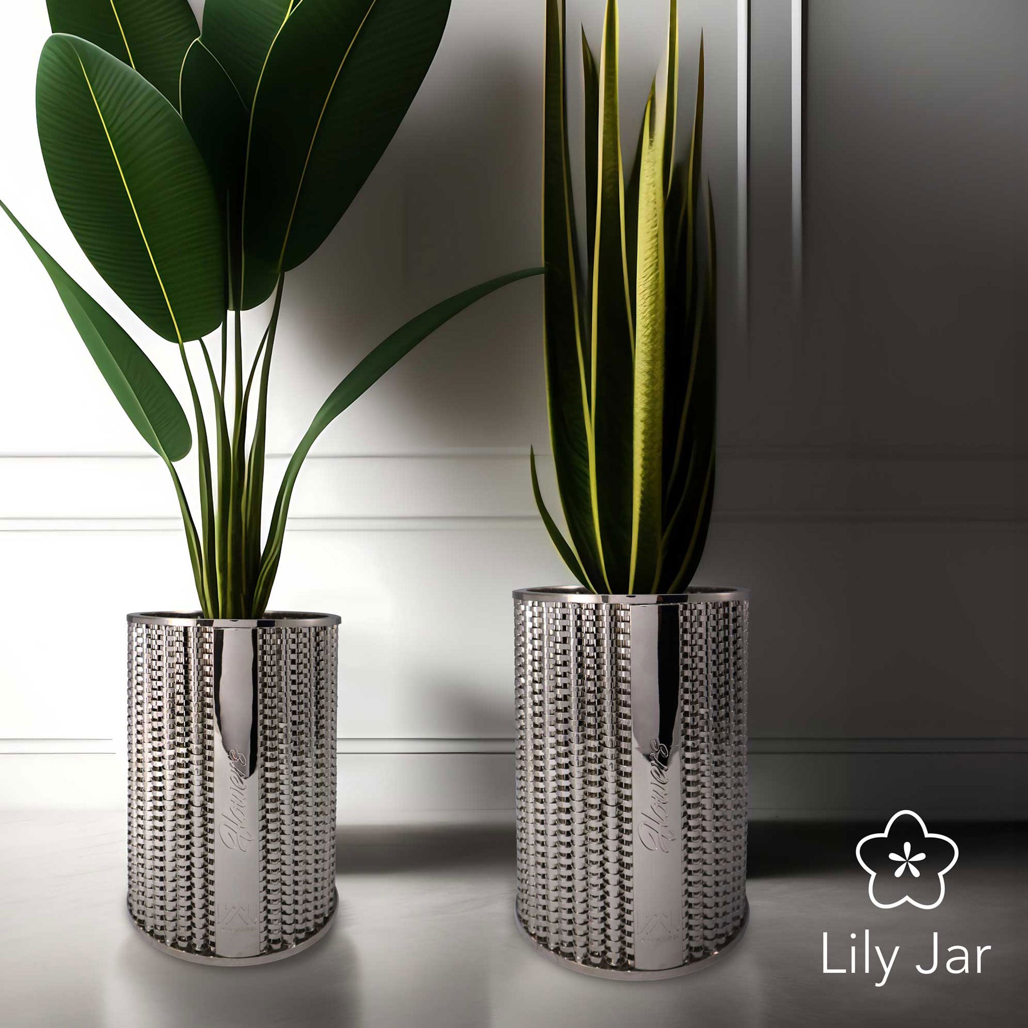 Lily Jar - cachepot / portaoggetti intrecciato