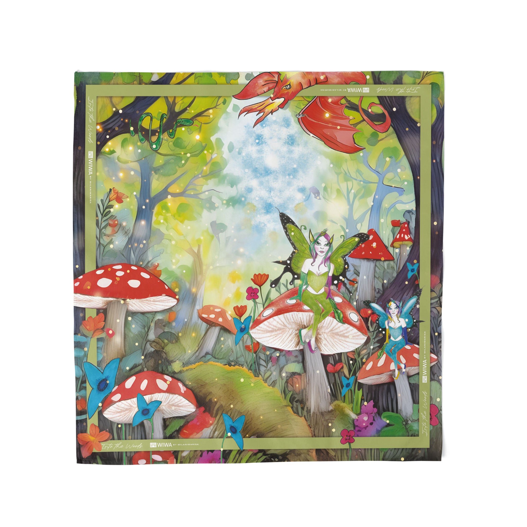 Into The Woods - Foulard in seta